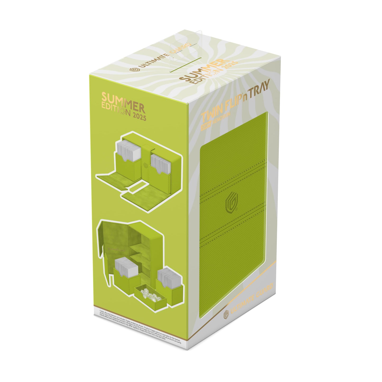 Ultimate Guard Twin Flip'n'Tray 200+ Xenoskin Lime — 2025 Summer Edition