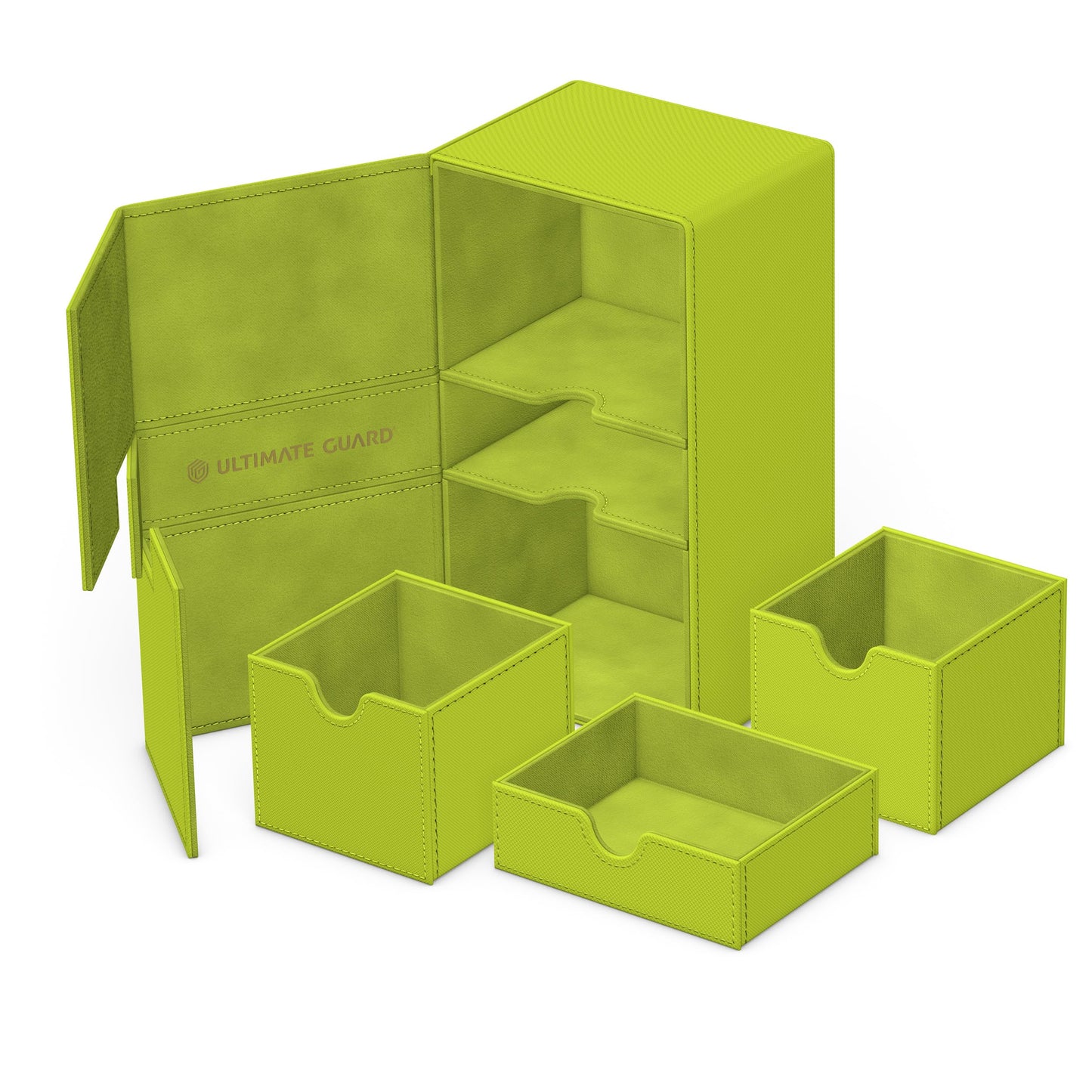 Ultimate Guard Twin Flip'n'Tray 200+ Xenoskin Lime — 2025 Summer Edition