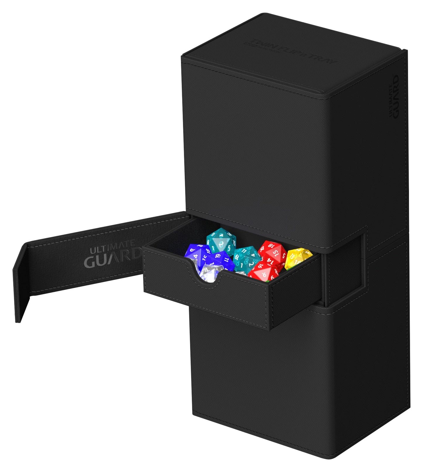 Ultimate Guard Twin Flip'n'Tray 266+ Deck Case – 266+ Card Capacity, Dice Tray, Magnetic Closure