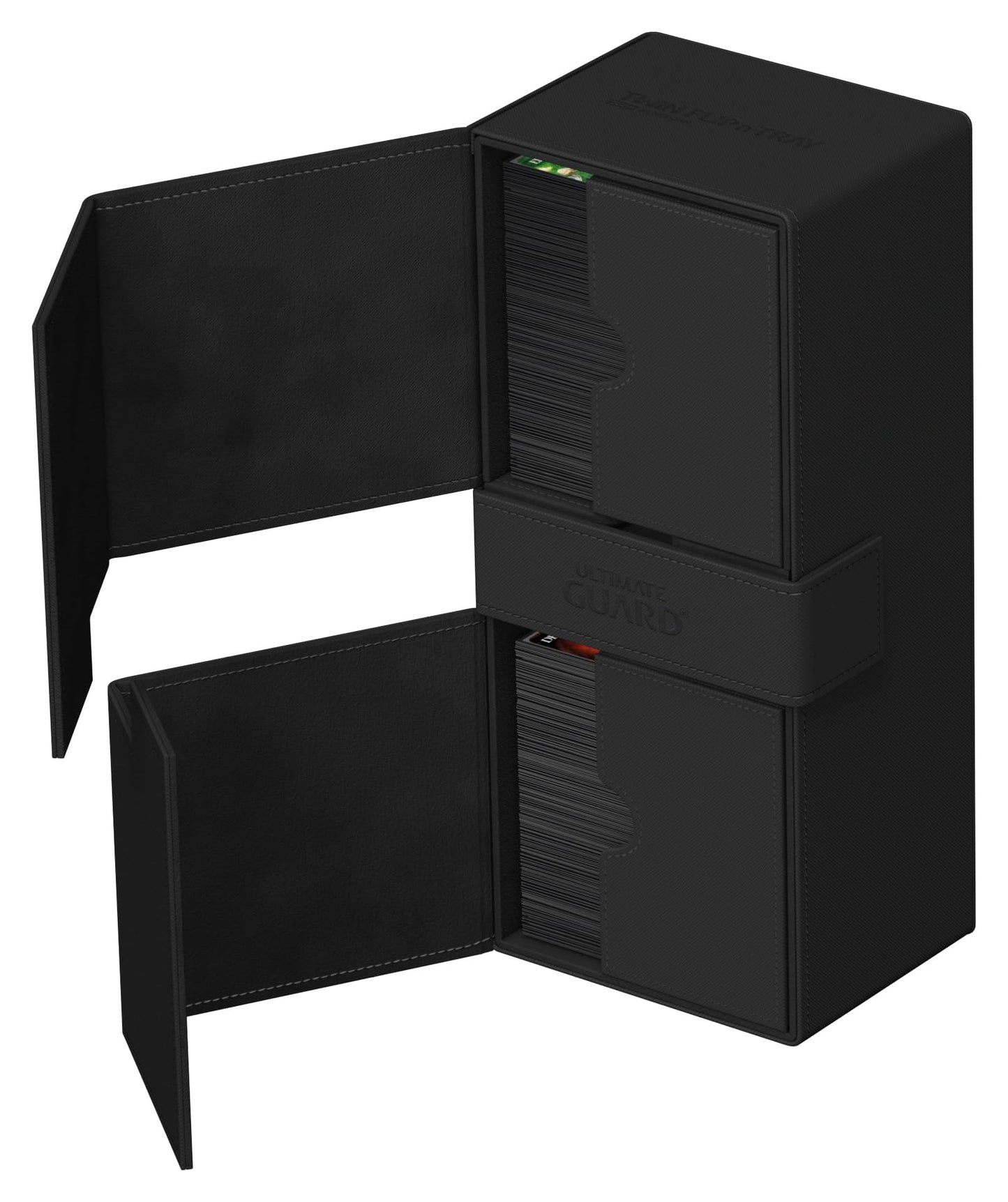 Ultimate Guard Twin Flip'n'Tray 266+ Deck Case – 266+ Card Capacity, Dice Tray, Magnetic Closure