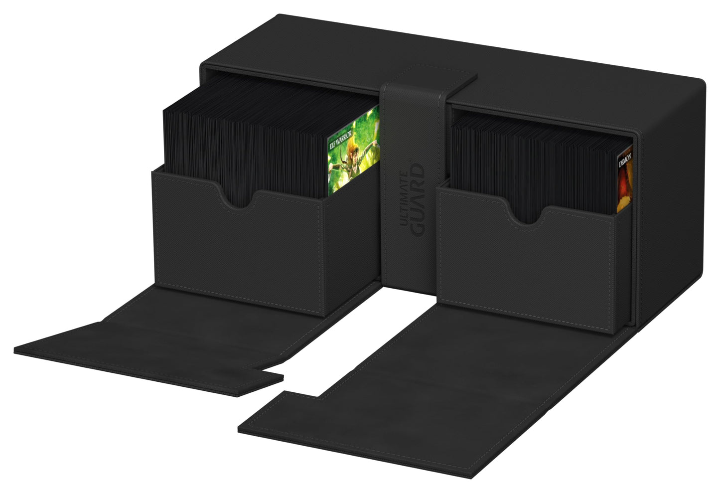Ultimate Guard Twin Flip'n'Tray 266+ Deck Case – 266+ Card Capacity, Dice Tray, Magnetic Closure