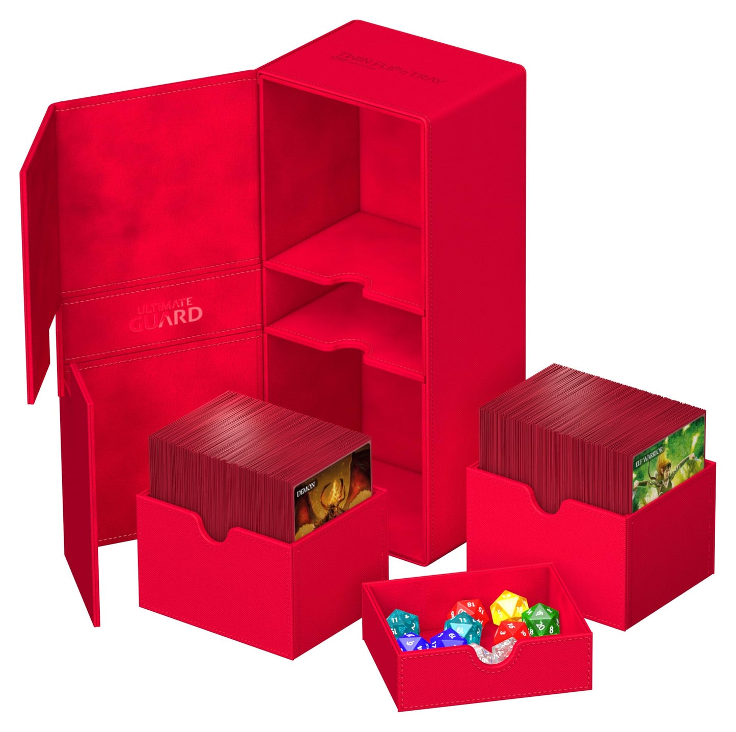 Ultimate Guard Twin Flip'n'Tray 266+ Deck Case – Independent Trays, Magnetic Closure, Microfiber Lining