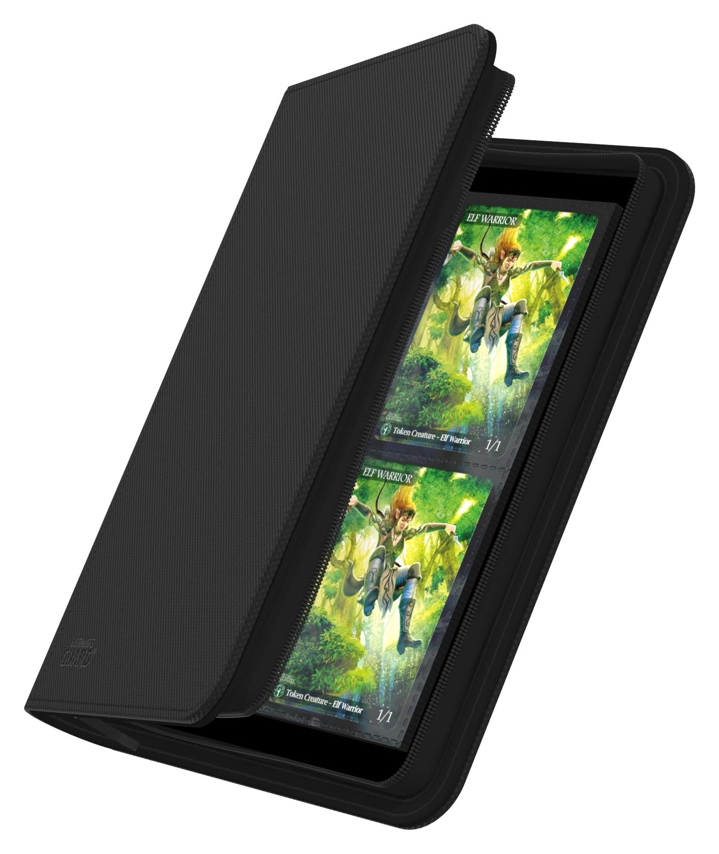 Ultimate Guard Zipfolio 160 – 8 Pocket XenoSkin Black | Card Organizer for Travel & Tournaments