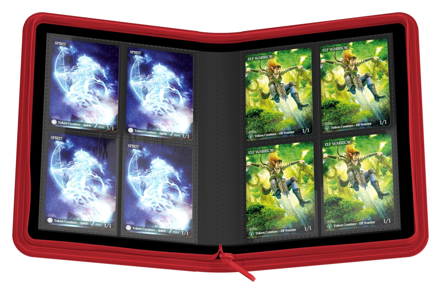Ultimate Guard Zipfolio 160 – 8 Pocket Xenoskin Red | Premium Card Portfolio