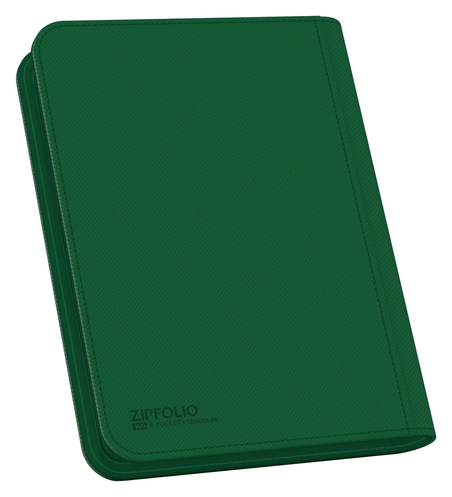 Ultimate Guard Zipfolio 160 – 8 Pocket Xenoskin Green | Card Portfolio for Standard & Japanese Cards