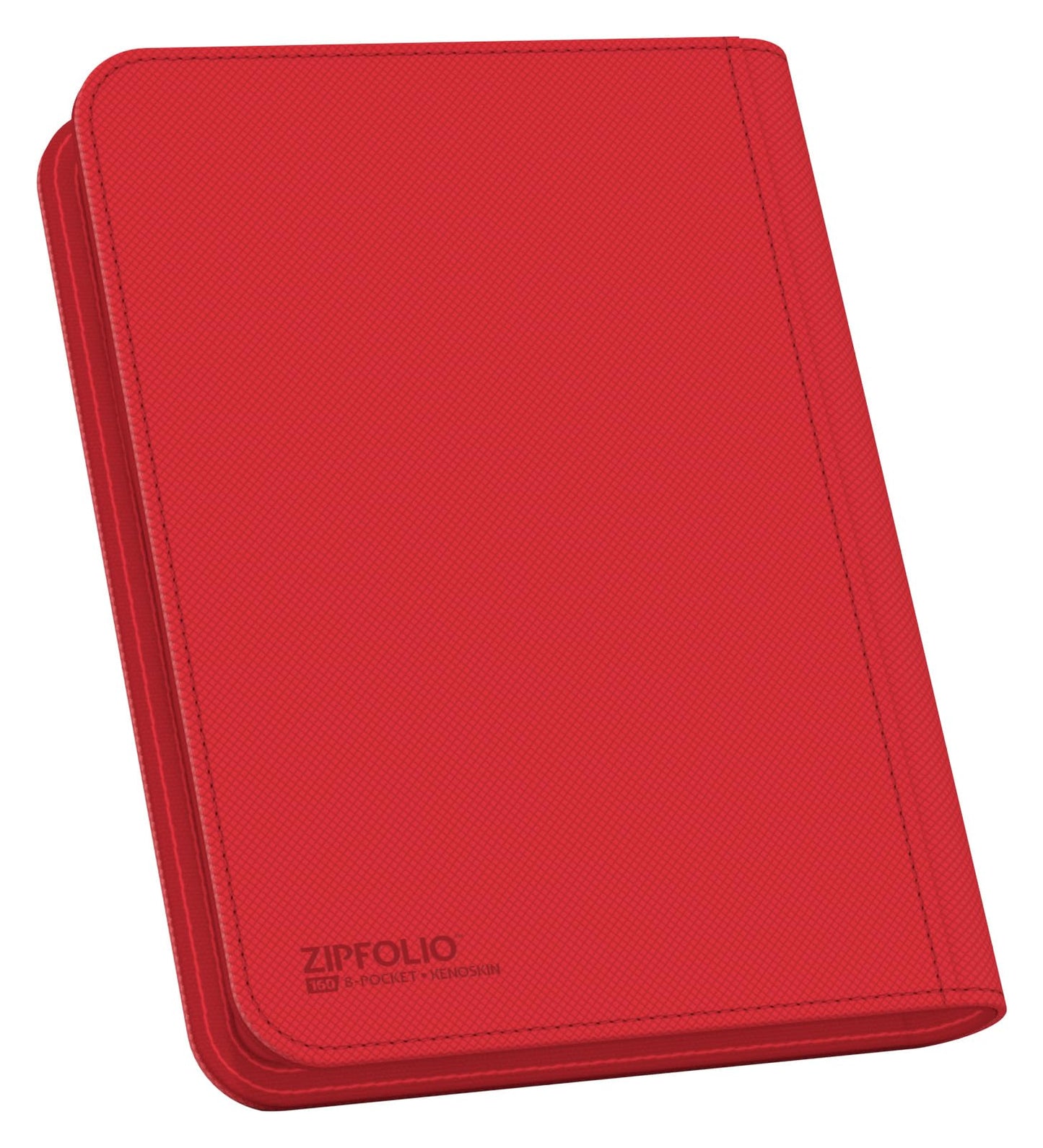 Ultimate Guard Zipfolio 160 – 8 Pocket Xenoskin Red | Premium Card Portfolio