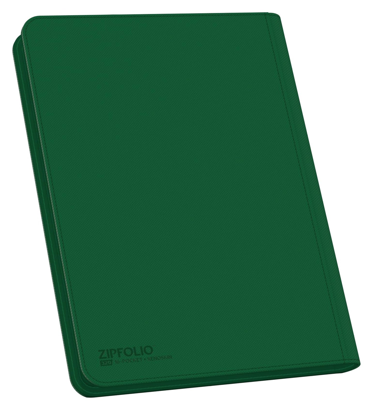 Ultimate Guard Zipfolio 320 – 16 Pocket Xenoskin Green | Side-Loading Card Organizer