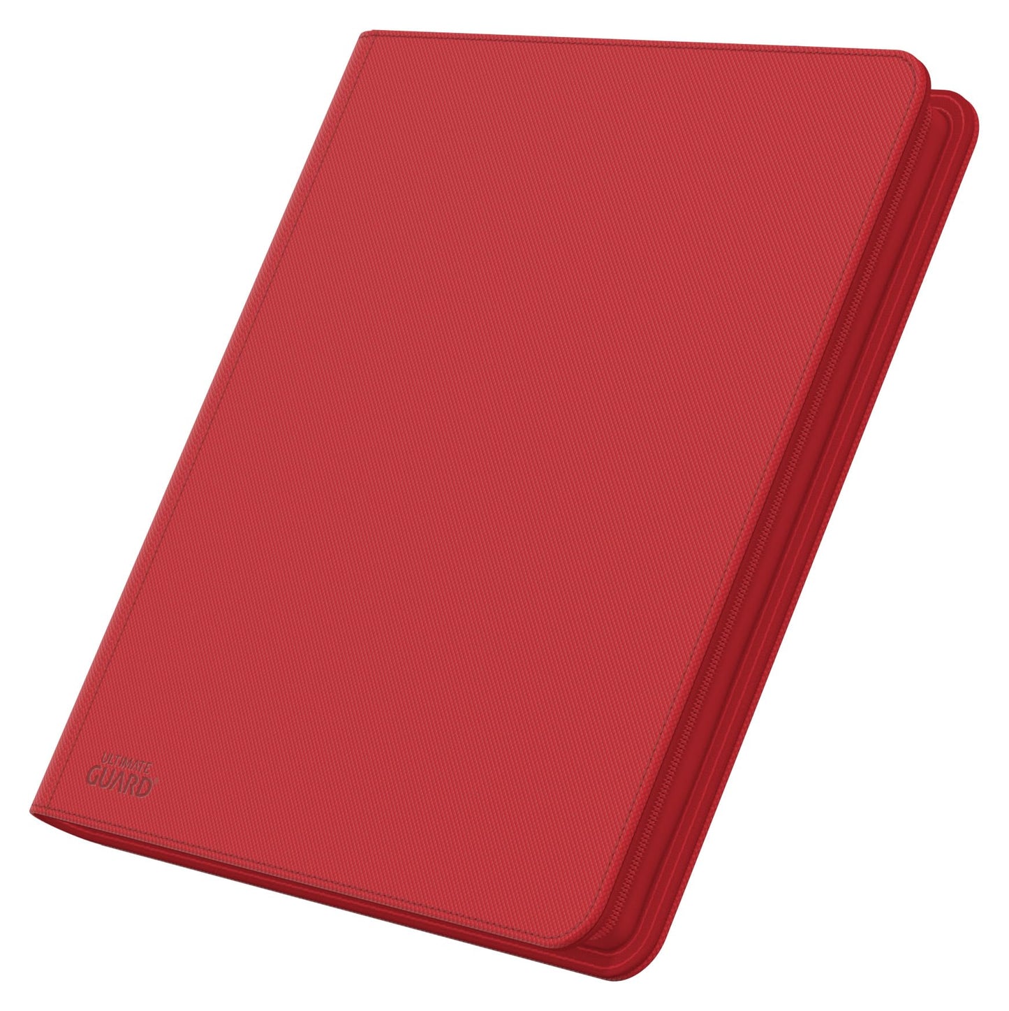 Ultimate Guard Zipfolio 480 – 24 Pocket XenoSkin Quadrow Red | Side-Loading Pockets & Zipper