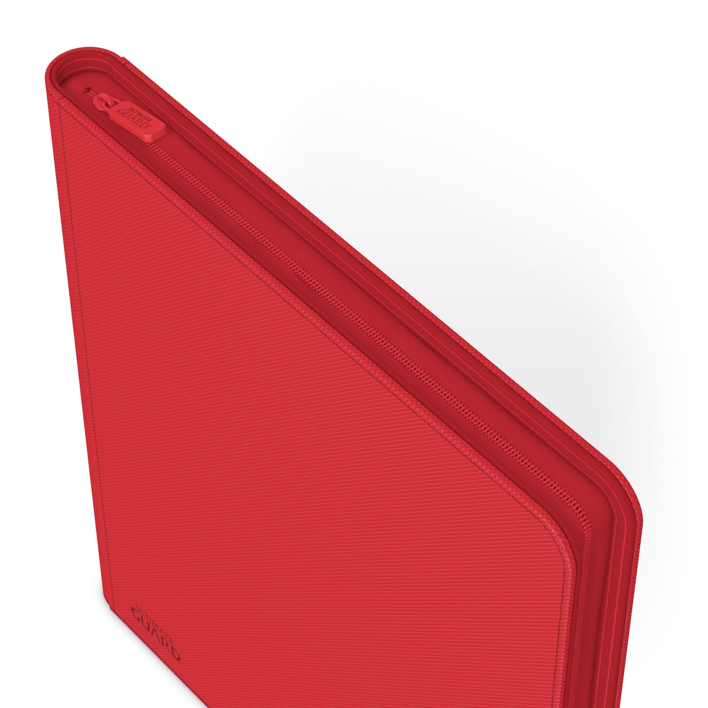 Ultimate Guard Zipfolio 480 – 24 Pocket XenoSkin Quadrow Red | Side-Loading Pockets & Zipper