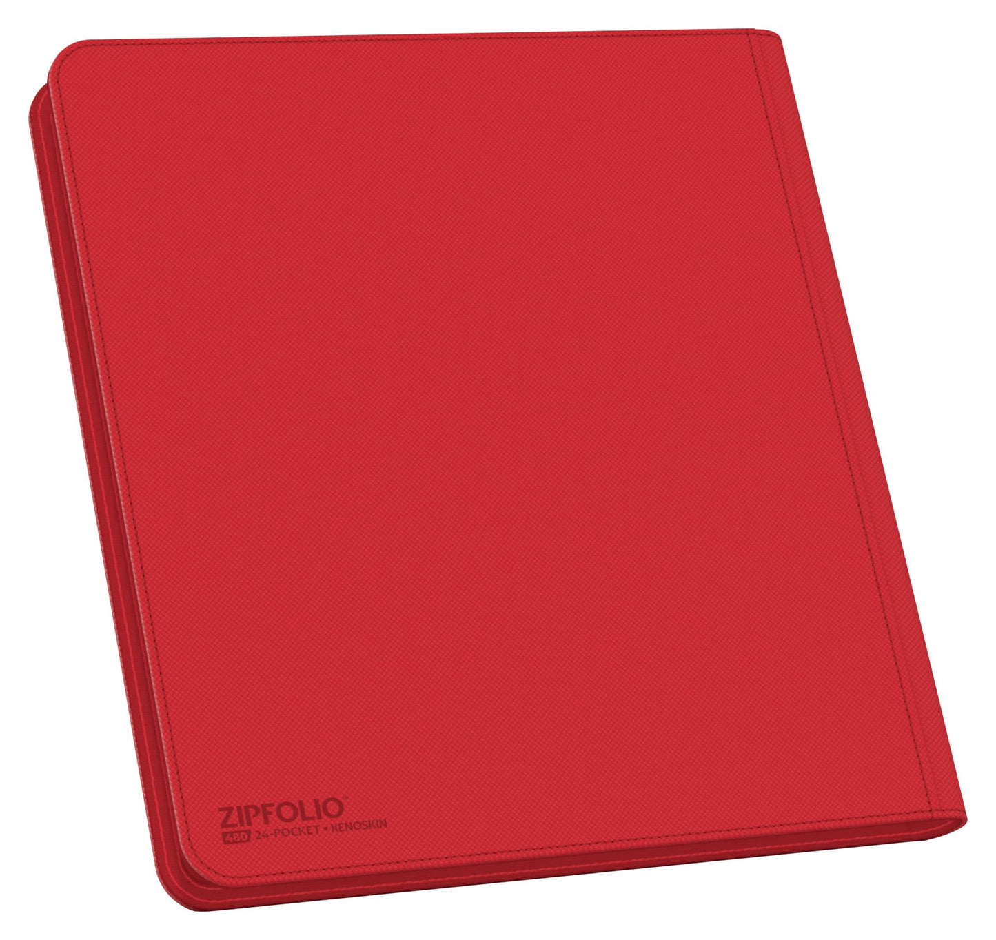 Ultimate Guard Zipfolio 480 – 24 Pocket XenoSkin Quadrow Red | Side-Loading Pockets & Zipper
