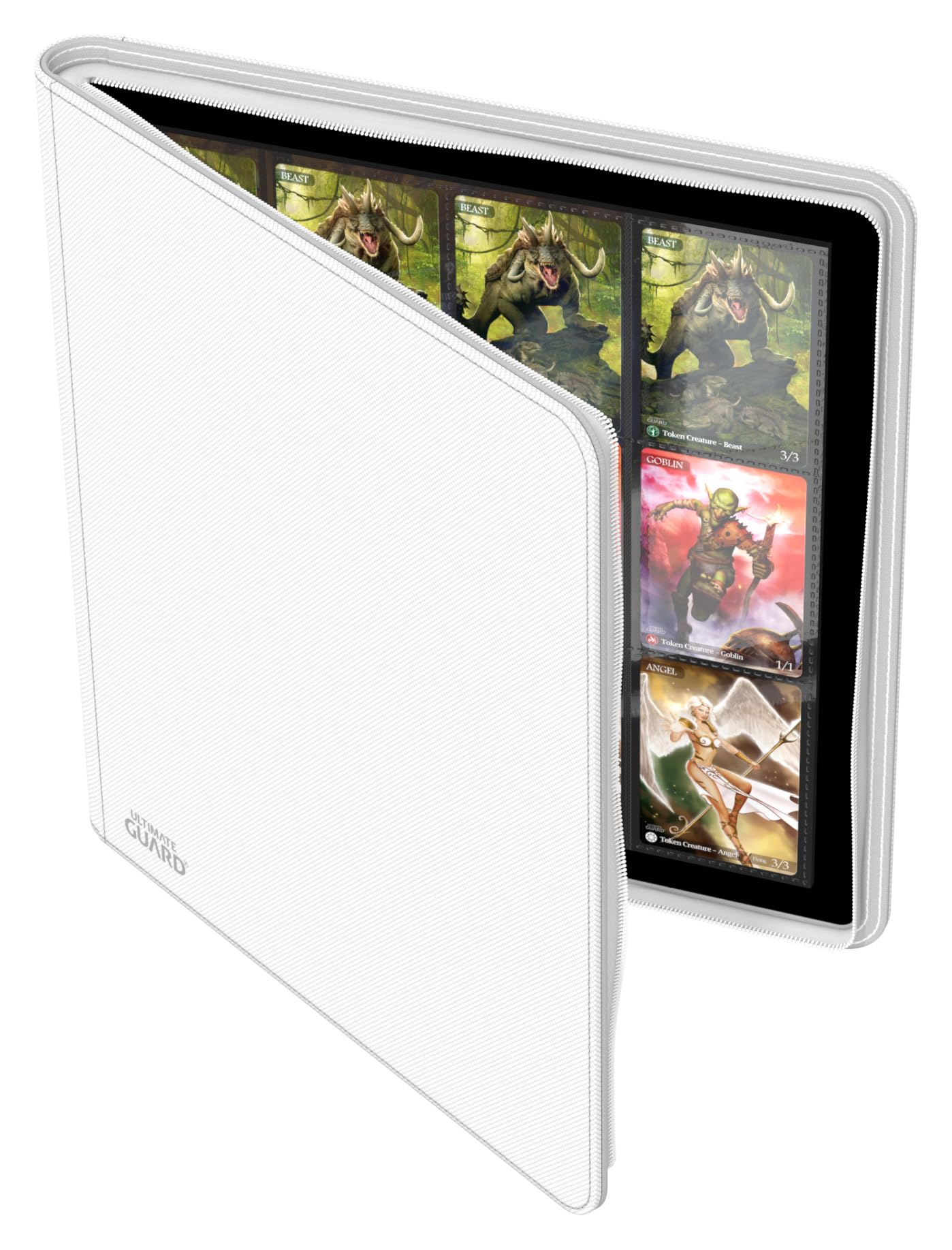 Ultimate Guard Zipfolio 480 – 24-Pocket XenoSkin (Quadrow) White