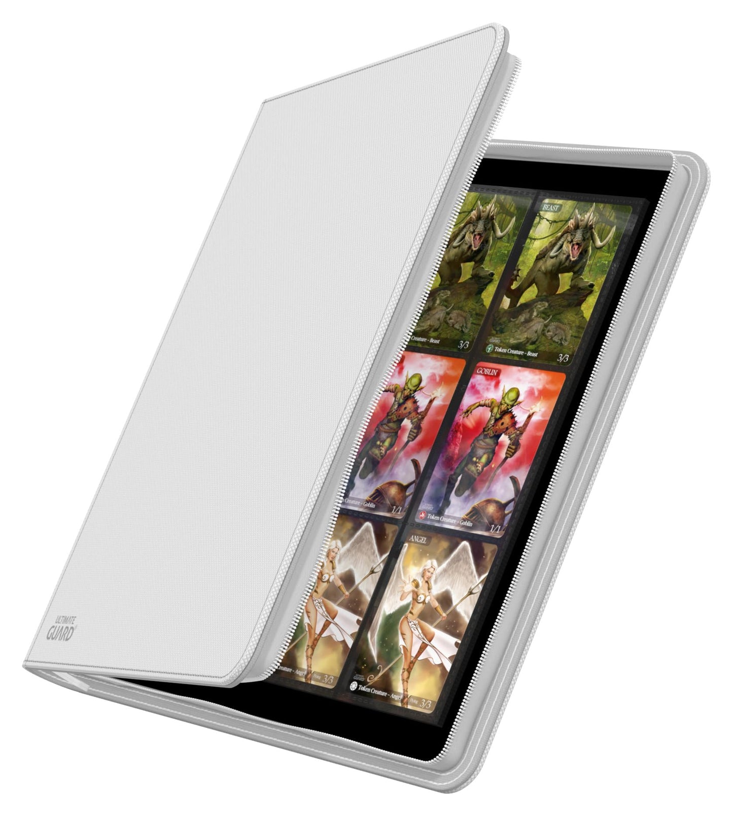 Ultimate Guard Zipfolio 480 – 24-Pocket XenoSkin (Quadrow) White