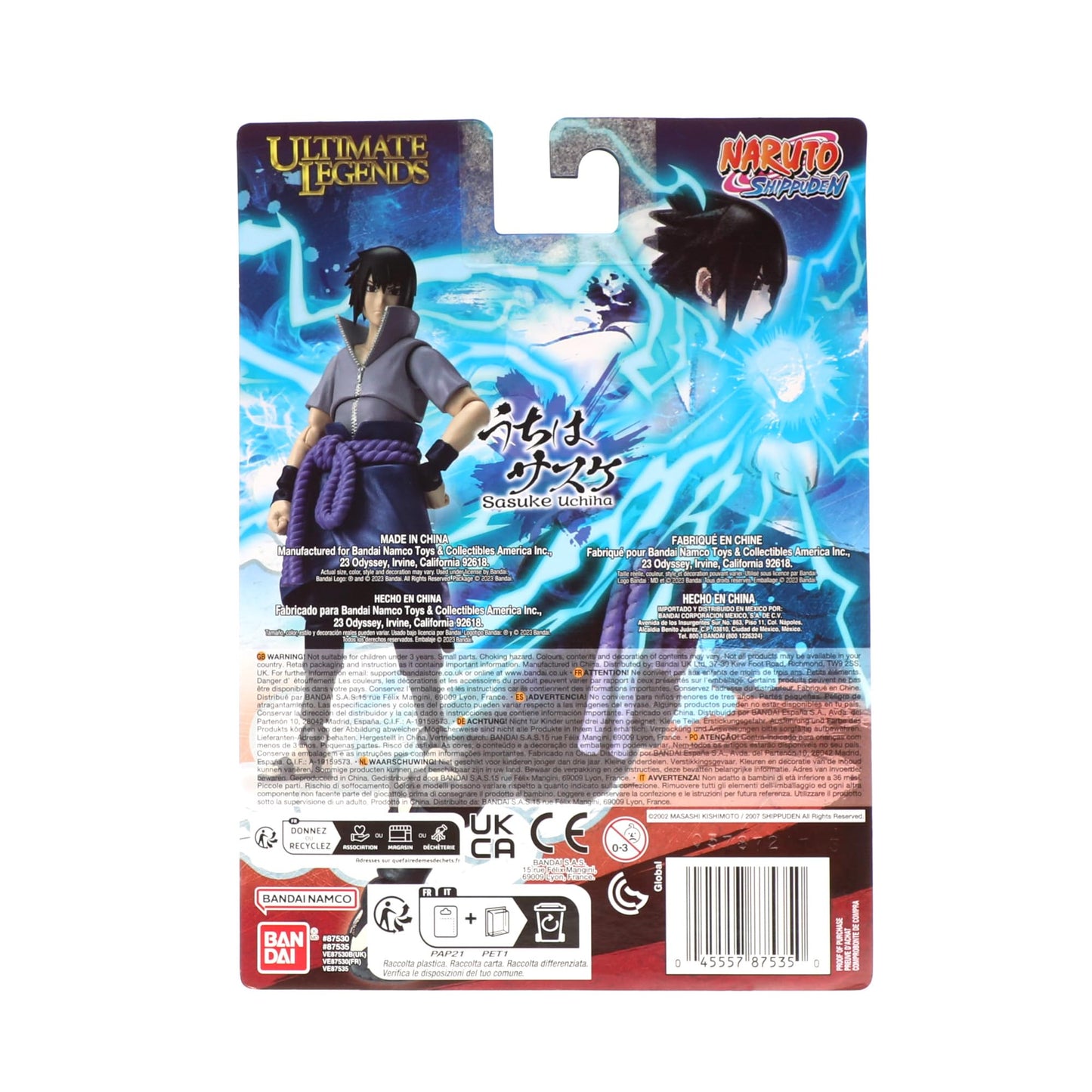 Ultimate Legends Naruto Sasuke Uchiha – 5-Inch Action Figure | 27-Point Articulation