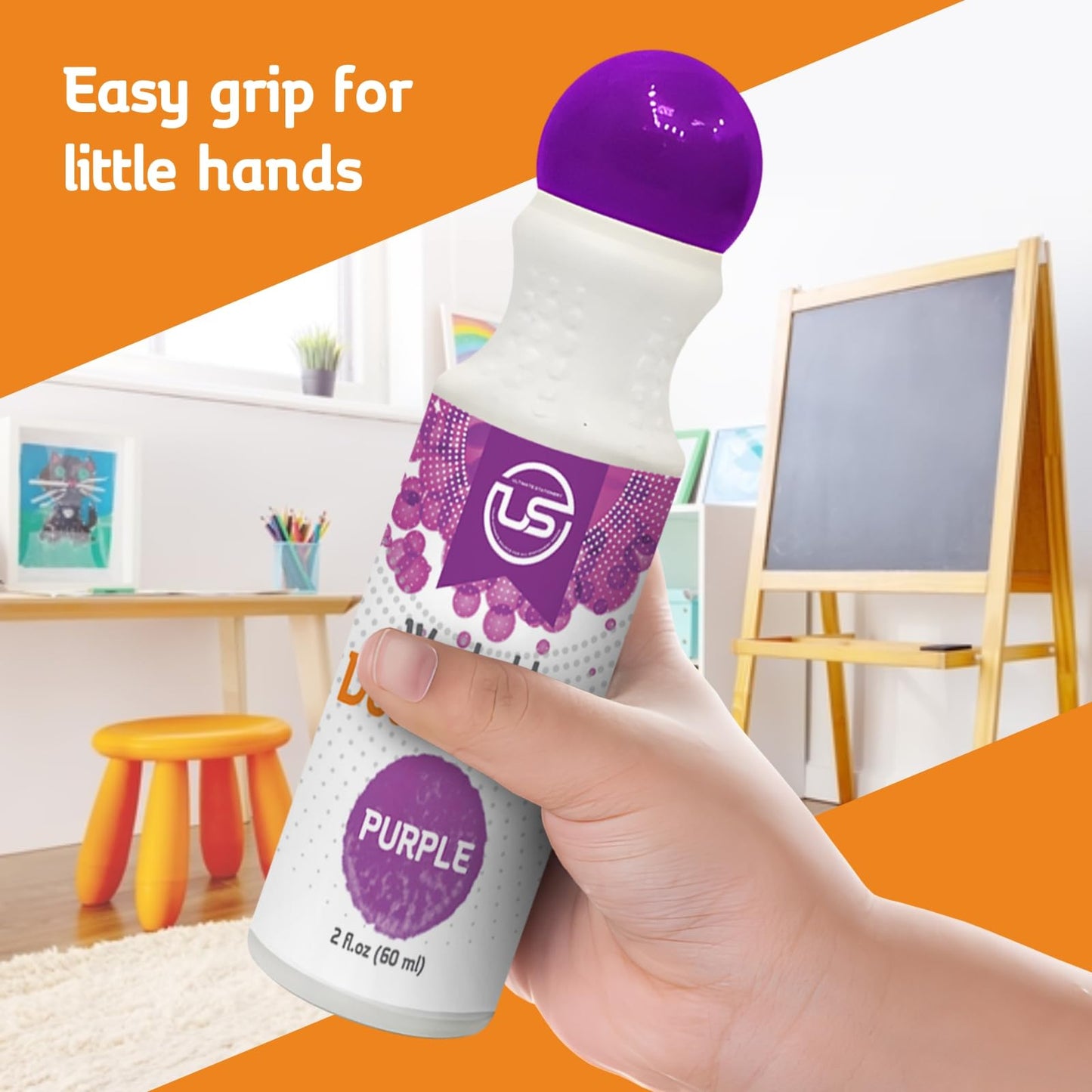 Ultimate Stationery Dot Markers for Toddlers — Washable, Mess-Free Art Set with Bingo Daubers and Easy-Grip Bottles