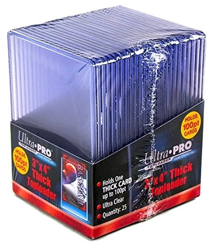 Ultra Pro 100pt Top Loaders – 50 Pack for Baseball, Football, Basketball, Hockey & Gaming