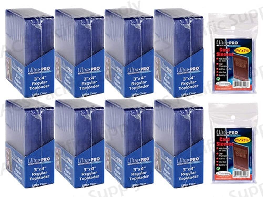 Ultra Pro 200 Regular Toploaders + 200 Free Sleeves – Standard Size