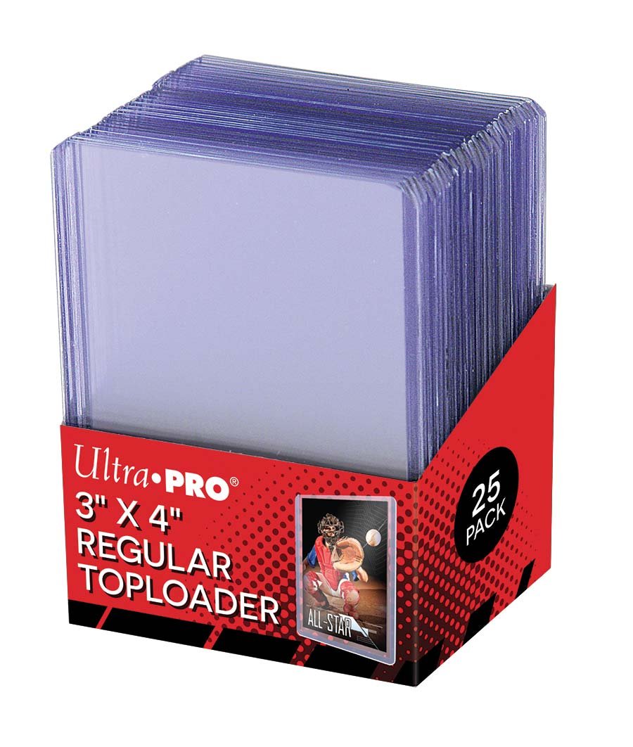 Ultra PRO 25-Pack 3x4 Top Loaders - Clear Card Protectors for Baseball, Football, Basketball, Hockey, Golf