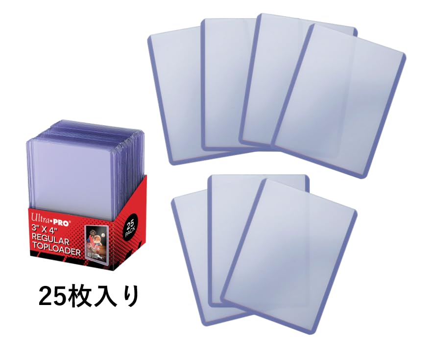 Ultra PRO 25-Pack 3x4 Top Loaders - Clear Card Protectors for Baseball, Football, Basketball, Hockey, Golf