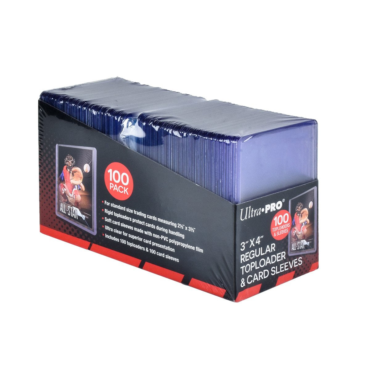 Ultra PRO 3x4 Clear TopLoaders with Card Sleeves Bundle – 100ct