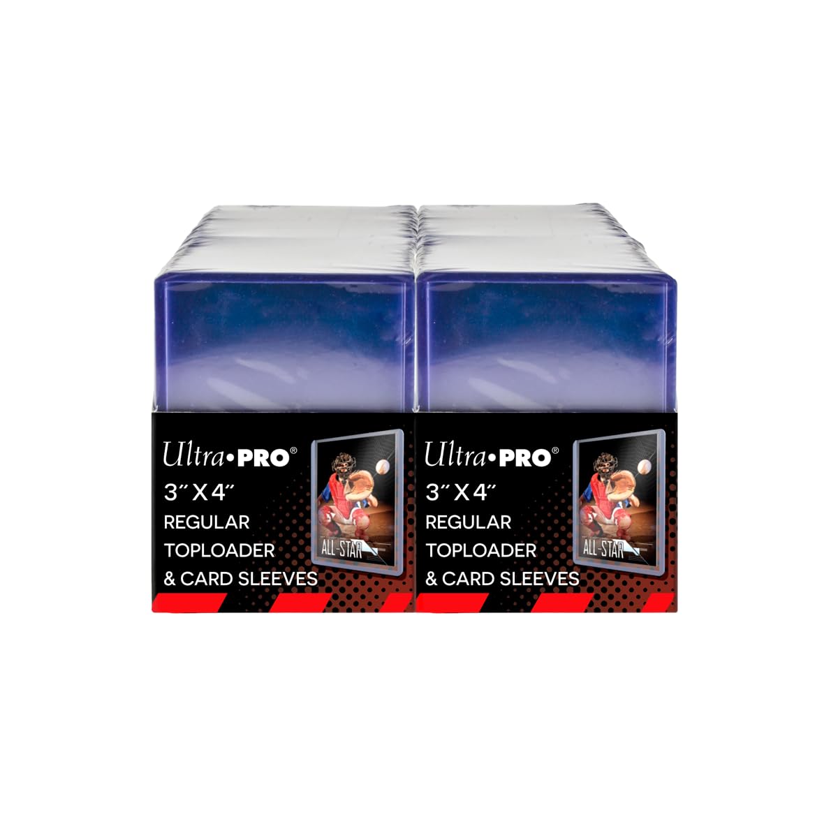 Ultra PRO 3x4 Clear Toploaders Bundle – 200 Count Standard Size Card Protectors
