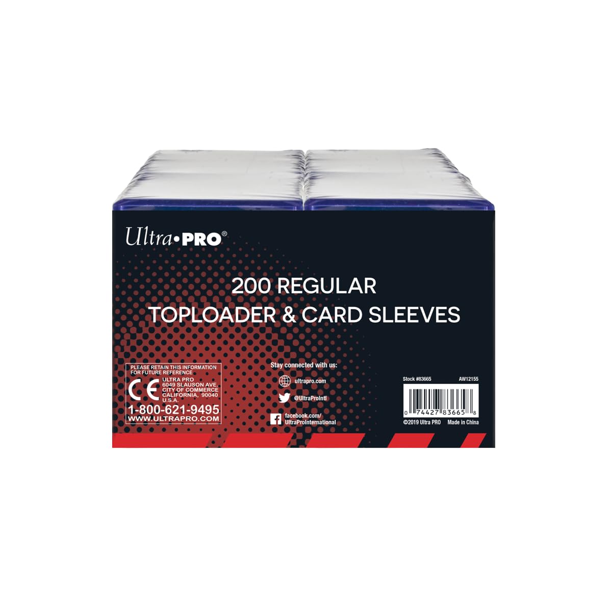 Ultra PRO 3x4 Clear Toploaders Bundle – 200 Count Standard Size Card Protectors