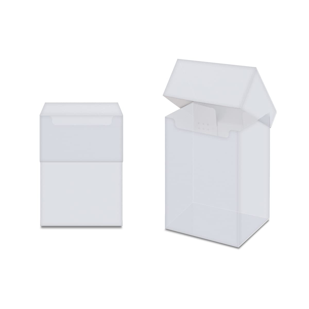 Ultra PRO 80 Card Deck Box - Clear | Archival-Safe Card Storage for Trading Card Games