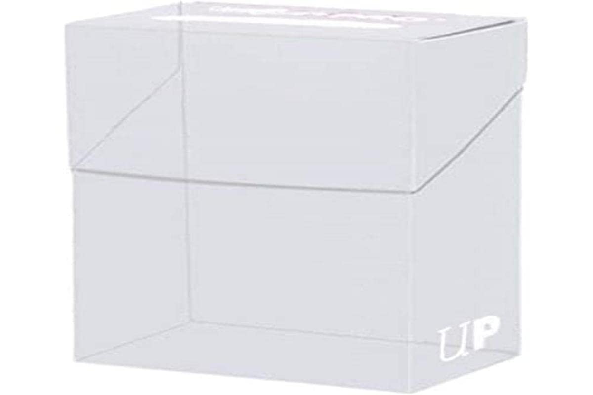 Ultra PRO 80 Card Deck Box - Clear | Archival-Safe Card Storage for Trading Card Games
