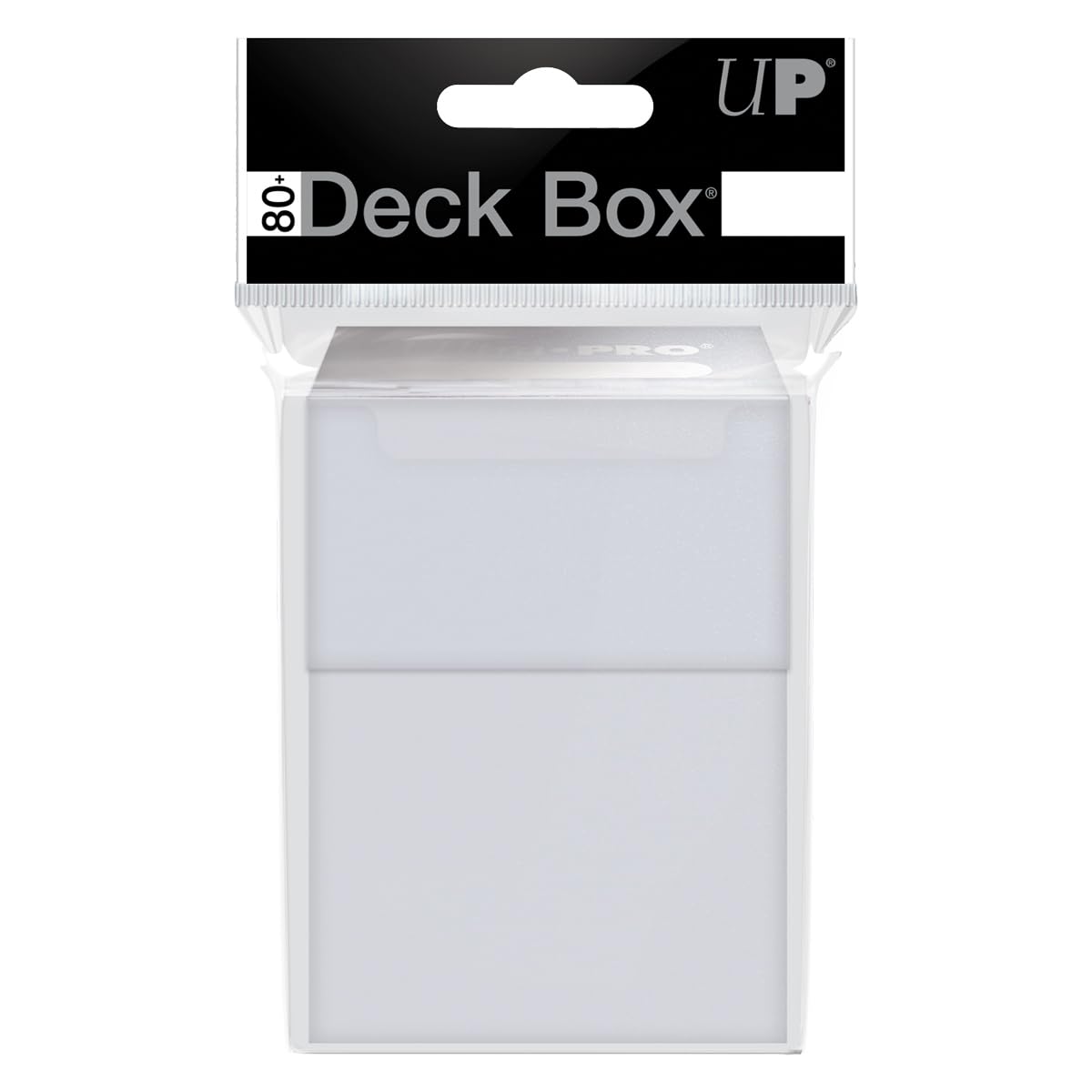Ultra PRO 80 Card Deck Box - Clear | Archival-Safe Card Storage for Trading Card Games