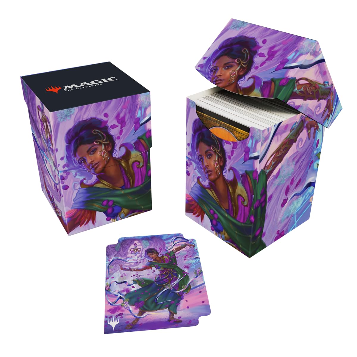 Ultra Pro Aetherdrift Avishkar Living Energy 100+ Deck Box for MTG | Commander Card Storage