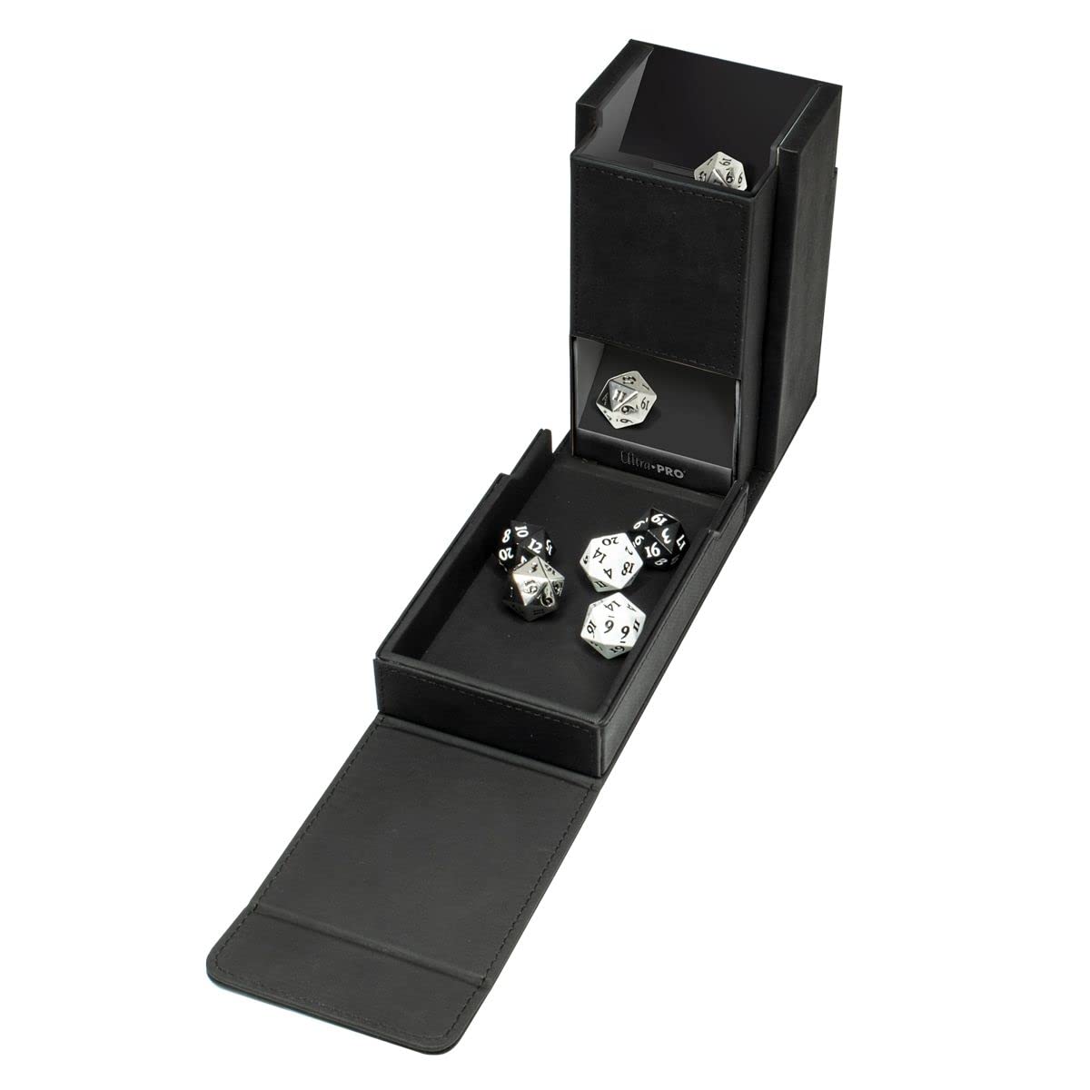 Ultra PRO Alcove Dice Tower – Compact 40+ Dice Storage & Rolling Case