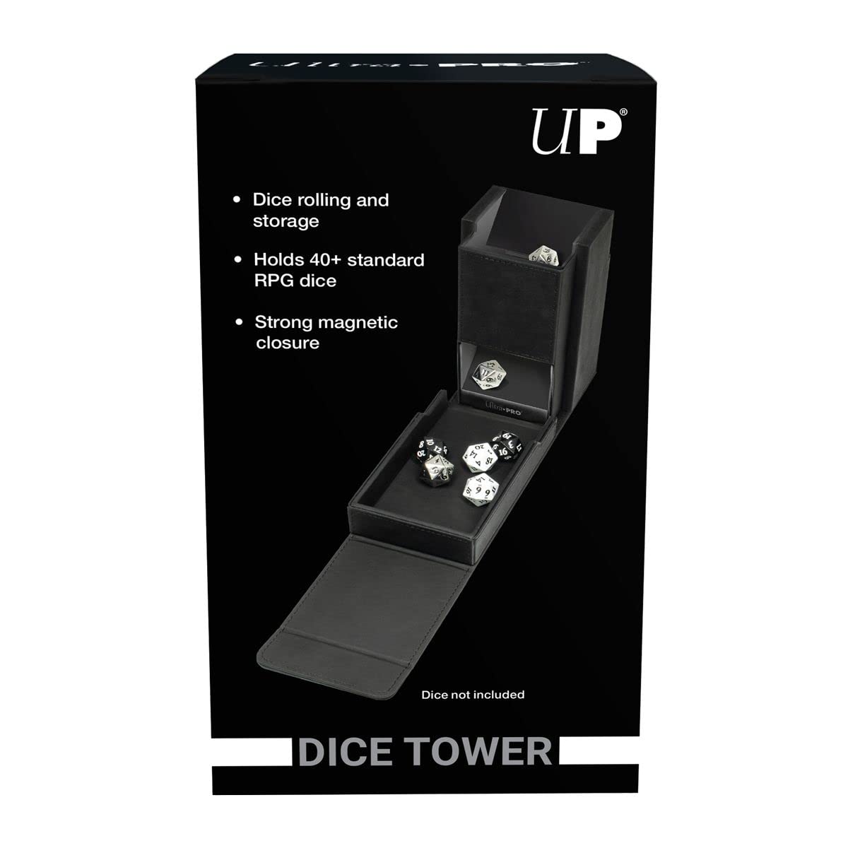 Ultra PRO Alcove Dice Tower – Compact 40+ Dice Storage & Rolling Case