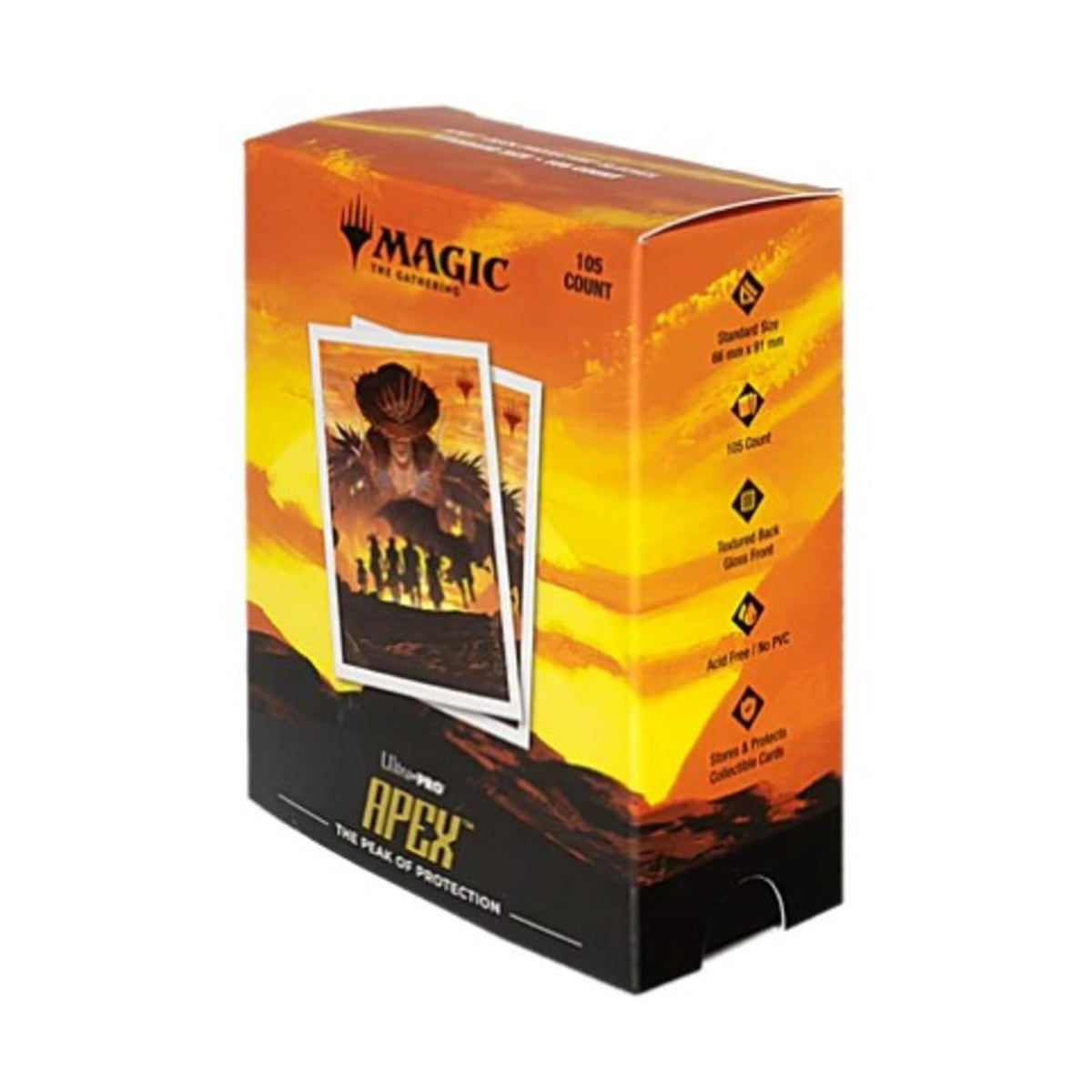 Ultra PRO APEX Deck Protector Sleeves – Outlaws of Thunder Junction 105ct with Gang Silhouette for MTG