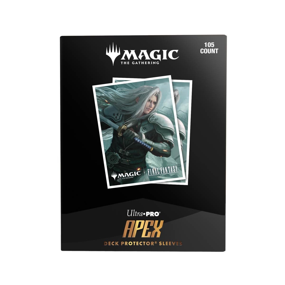 Ultra PRO Final Fantasy x Universes Beyond Sephiroth APEX 105ct Deck Protector Sleeves for MTG