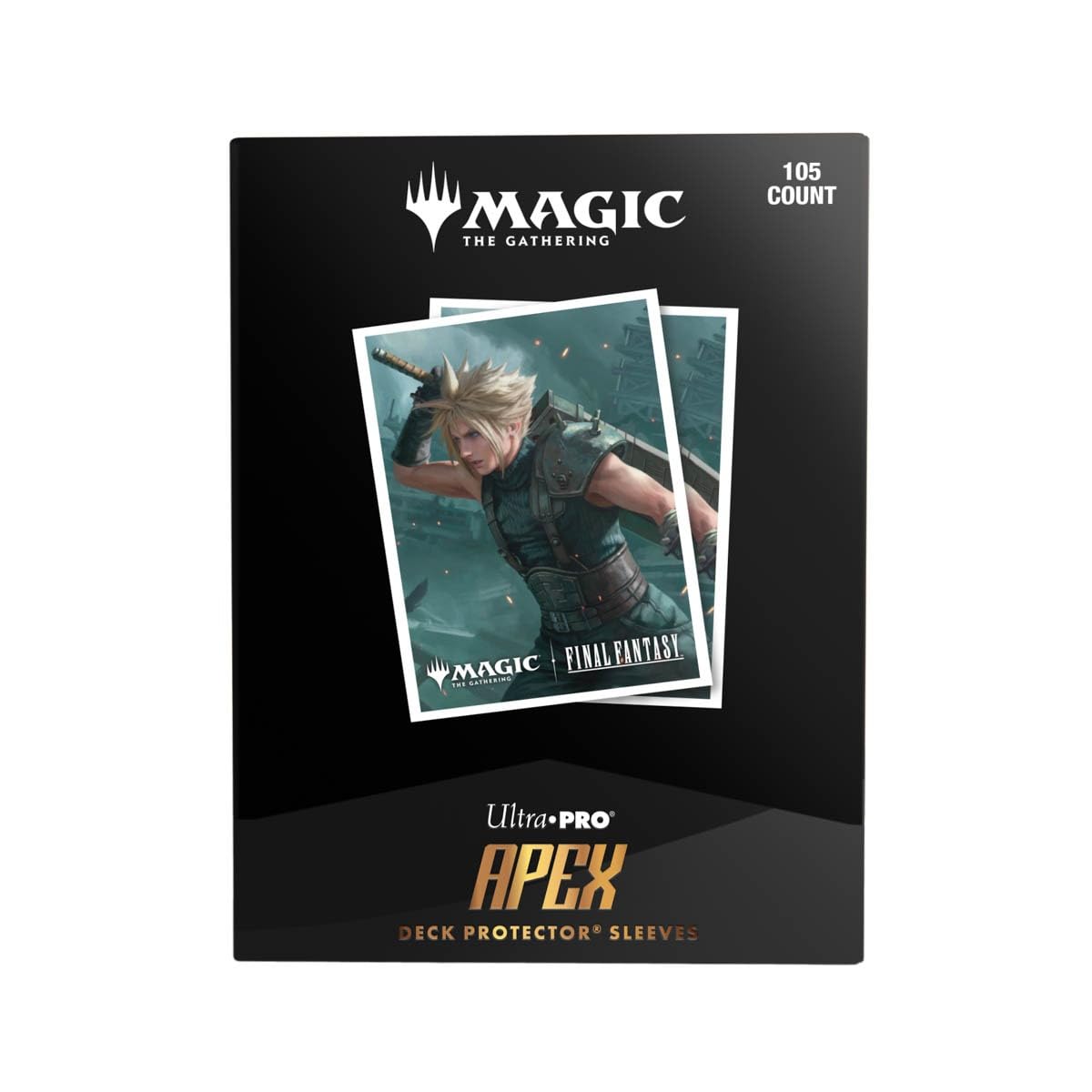 Ultra PRO Final Fantasy x Universes Beyond Cloud Ex-Soldier 105ct APEX Deck Protector Sleeves for MTG
