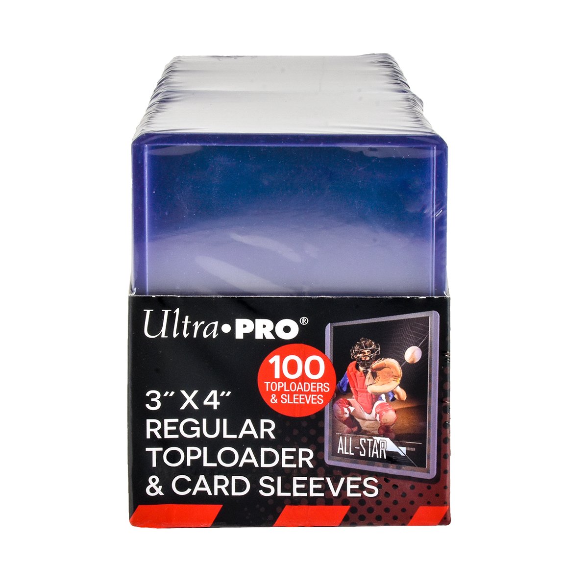 Ultra PRO 3x4 Clear TopLoaders with Card Sleeves Bundle – 100ct