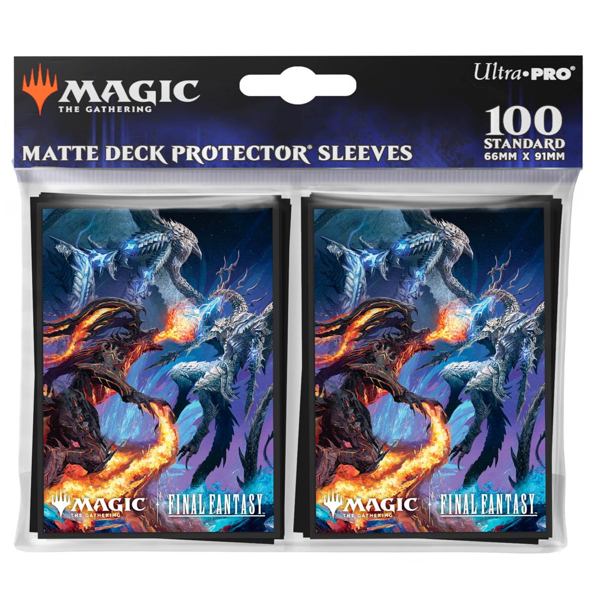 Ultra PRO Final Fantasy x Universes Beyond Bahamut & Ifrit 100ct MTG Deck Protector Sleeves