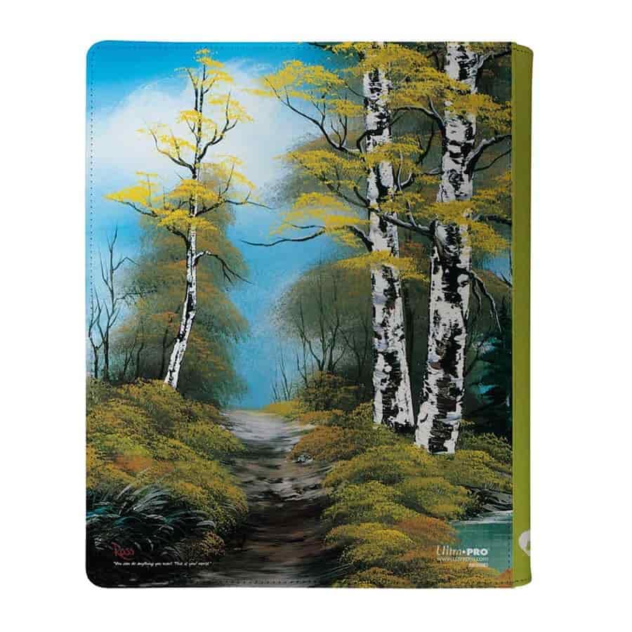Ultra PRO Bob Ross Lakeside Path 9-Pocket Zippered PRO-Binder | Premium Card Organizer