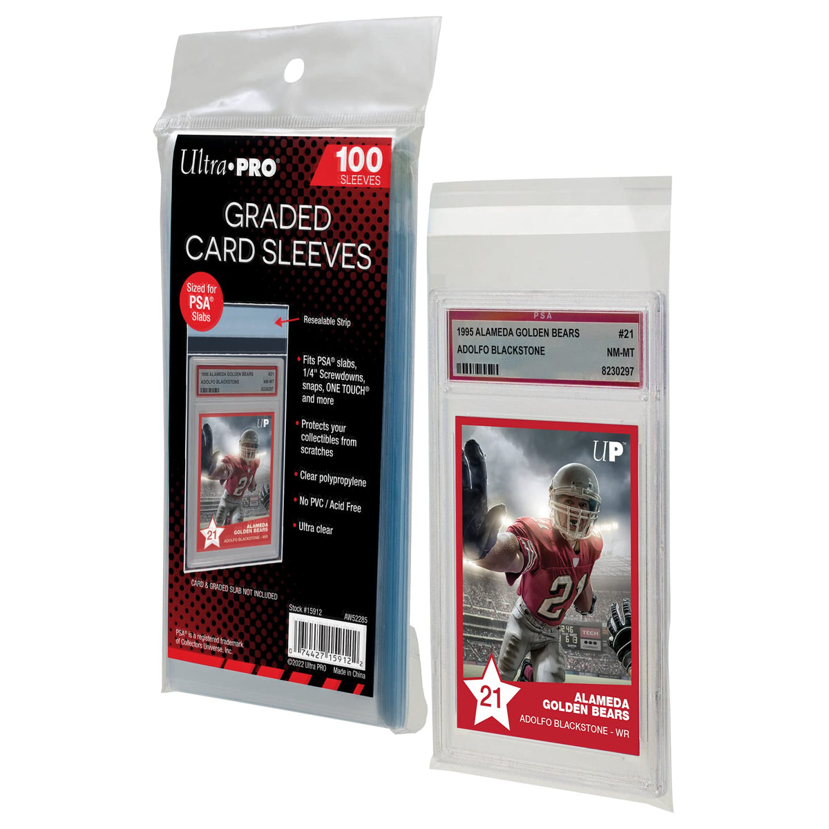 Ultra PRO PSA Graded Card Slab Resealable Sleeves – 100 Pack