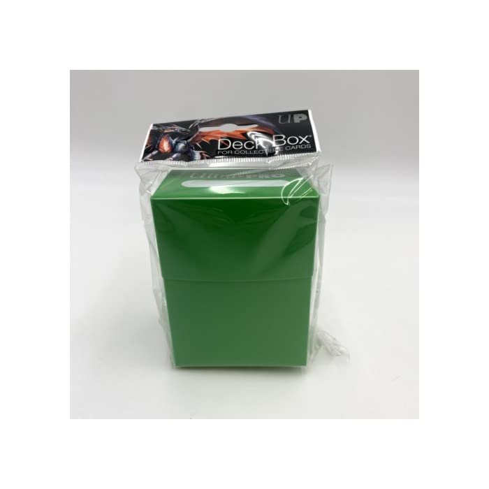 Ultra PRO Deck Box Lime Green — Durable, Archival-Safe Storage for 80 Sleeved Cards