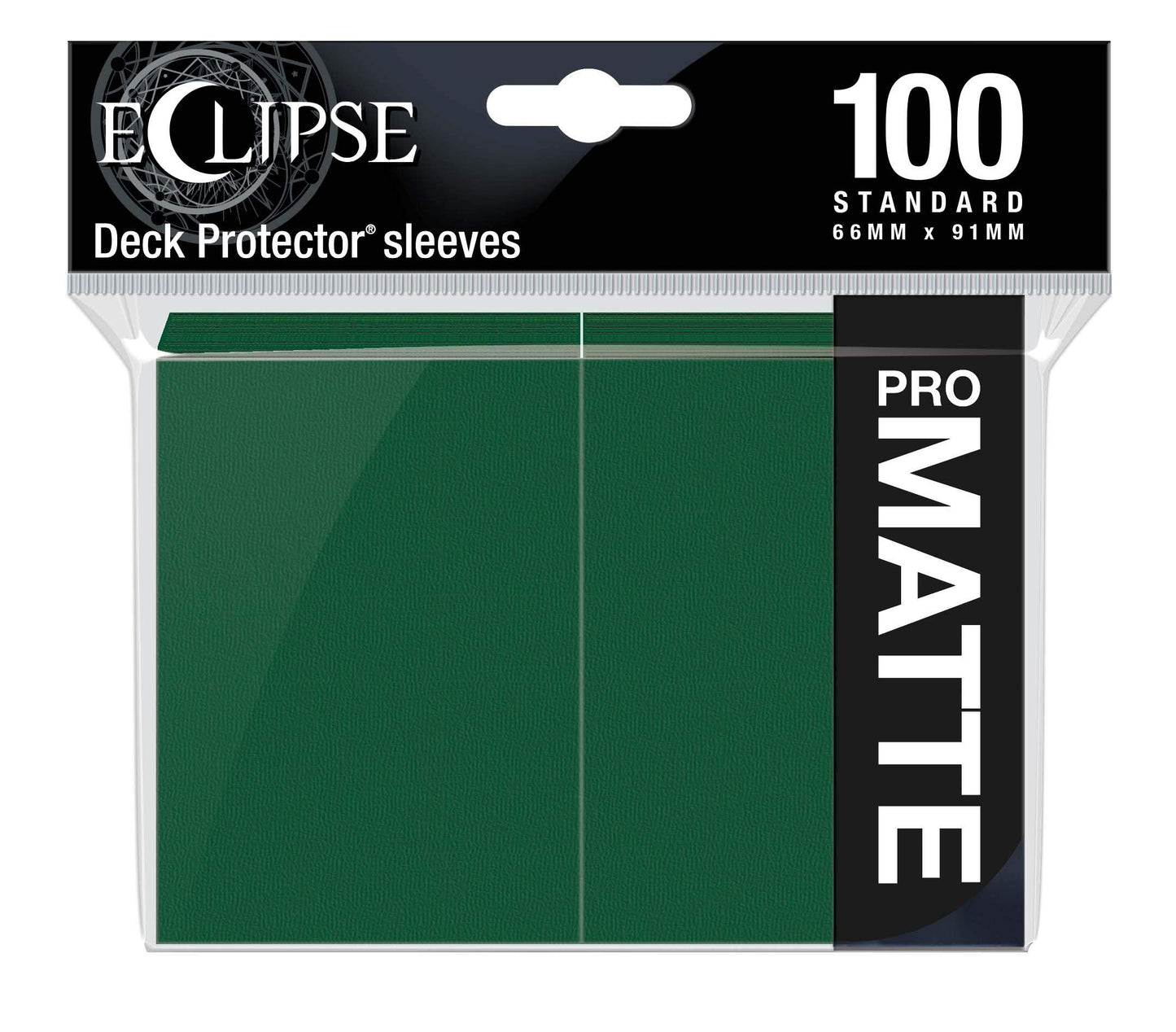 Ultra Pro E-15617 Eclipse Standard Matte Sleeves – Forest Green, 100 Pack