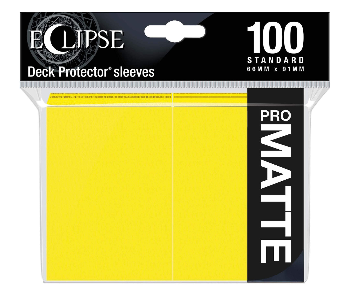 Ultra Pro Eclipse Standard Matte Card Sleeves 100 Pack - Lemon Yellow (E-15620)