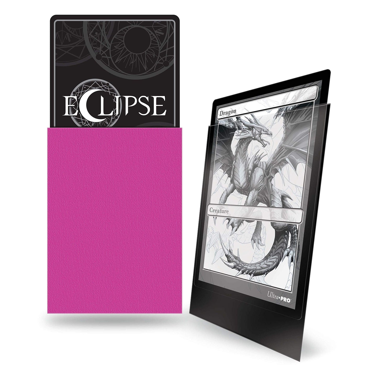 Ultra Pro E-15621 Eclipse Standard Matte Sleeves 100 Pack – Hot Pink