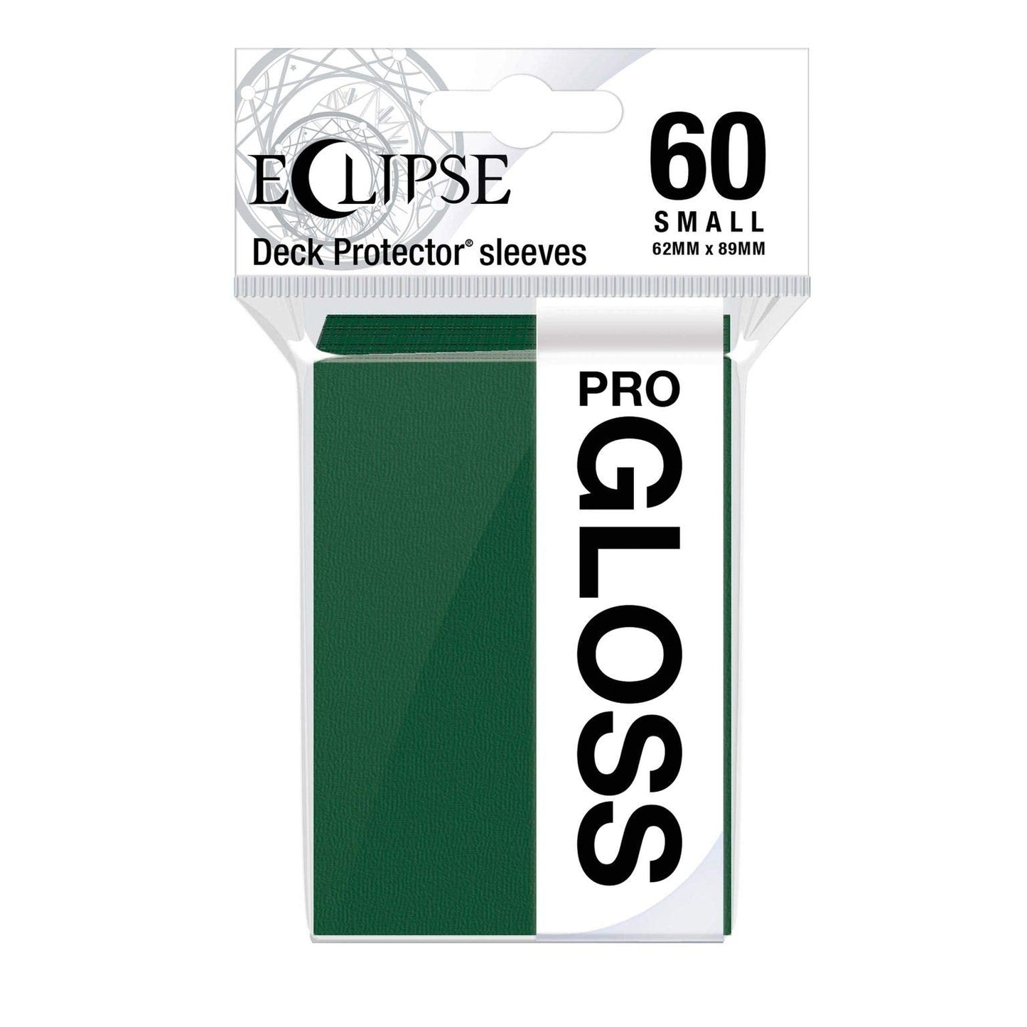 Ultra Pro E-15629 Eclipse Gloss Small Sleeves 60 Pack – Forest Green | Premium Card Protection