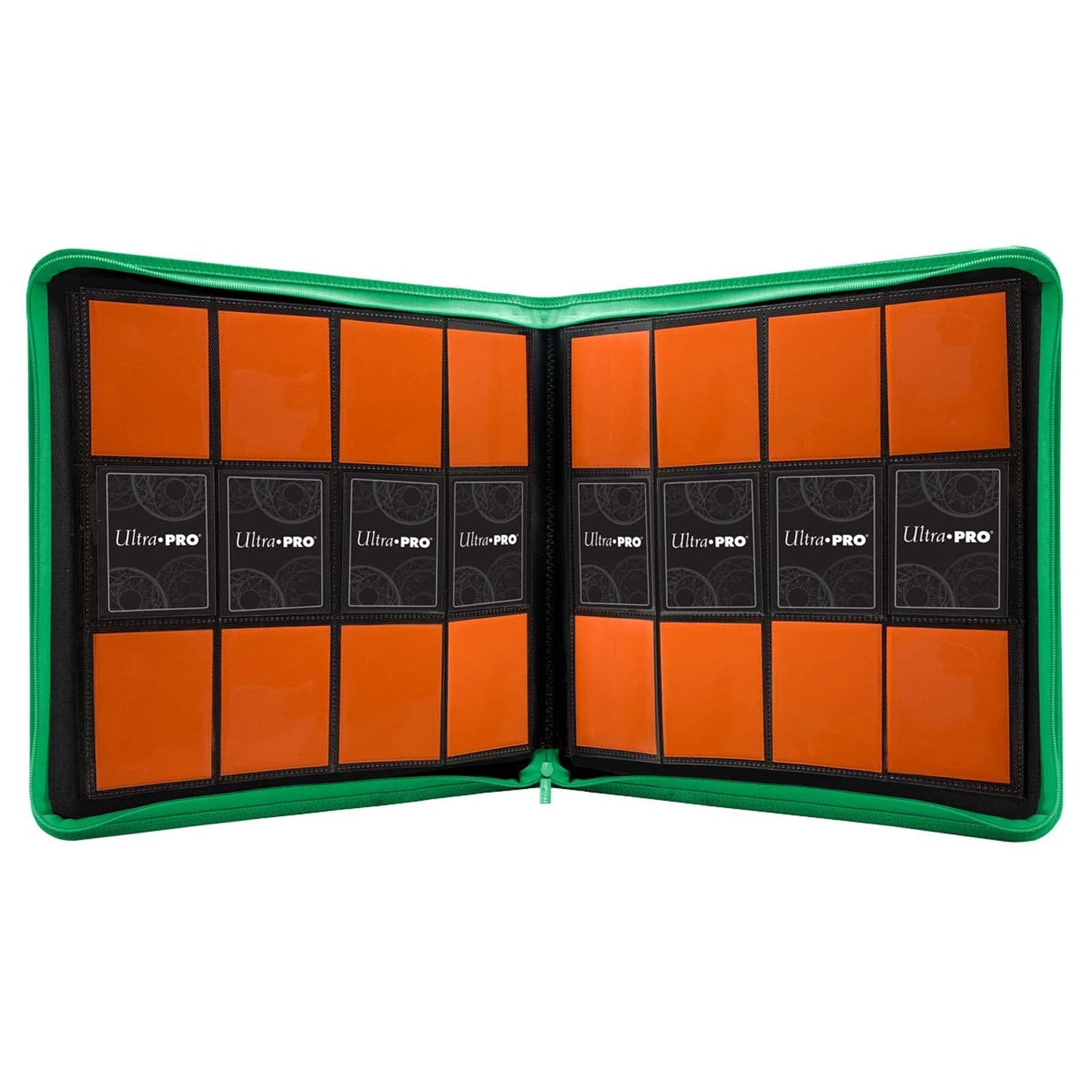 Ultra PRO E-15741 12-Pocket Zippered PRO Binder – Green, M