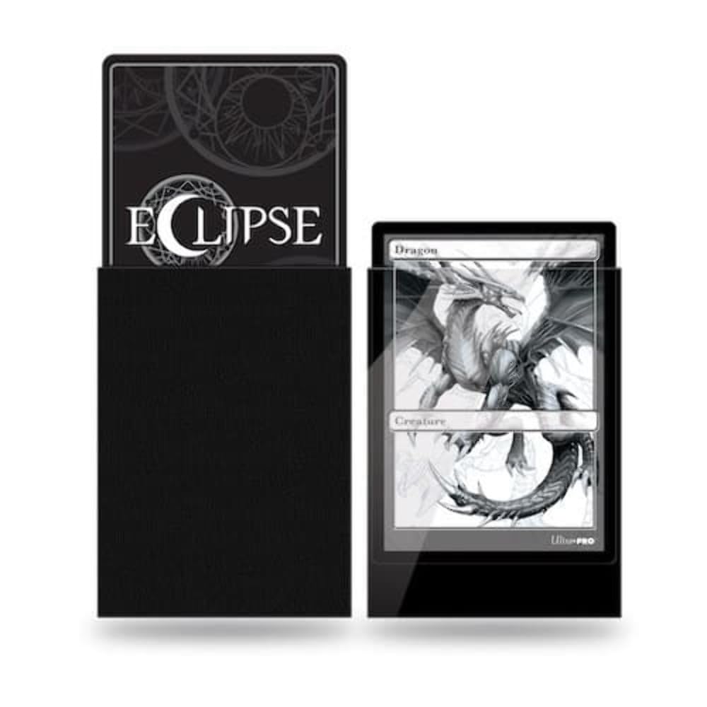 Ultra Pro Eclipse Gloss Standard Sleeves (100 Pack) – Jet Black