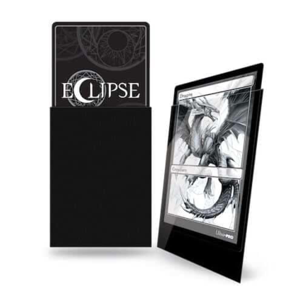 Ultra Pro Eclipse Gloss Standard Sleeves (100 Pack) – Jet Black