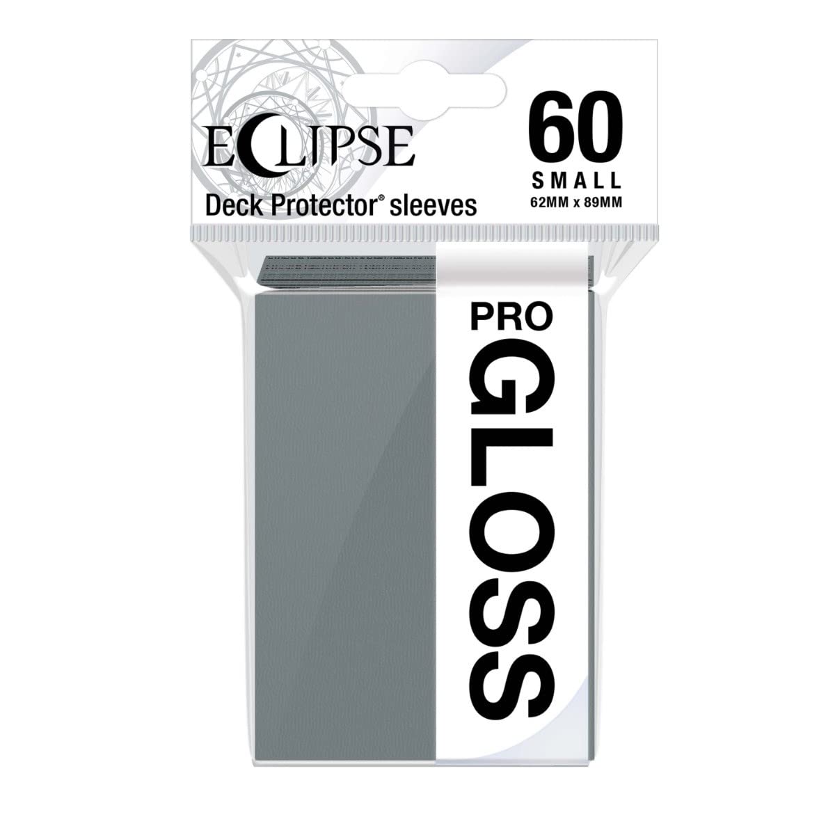Ultra Pro Eclipse Gloss Small Sleeves – Smoke Grey (60) | High-Clarity Front, Opaque Back