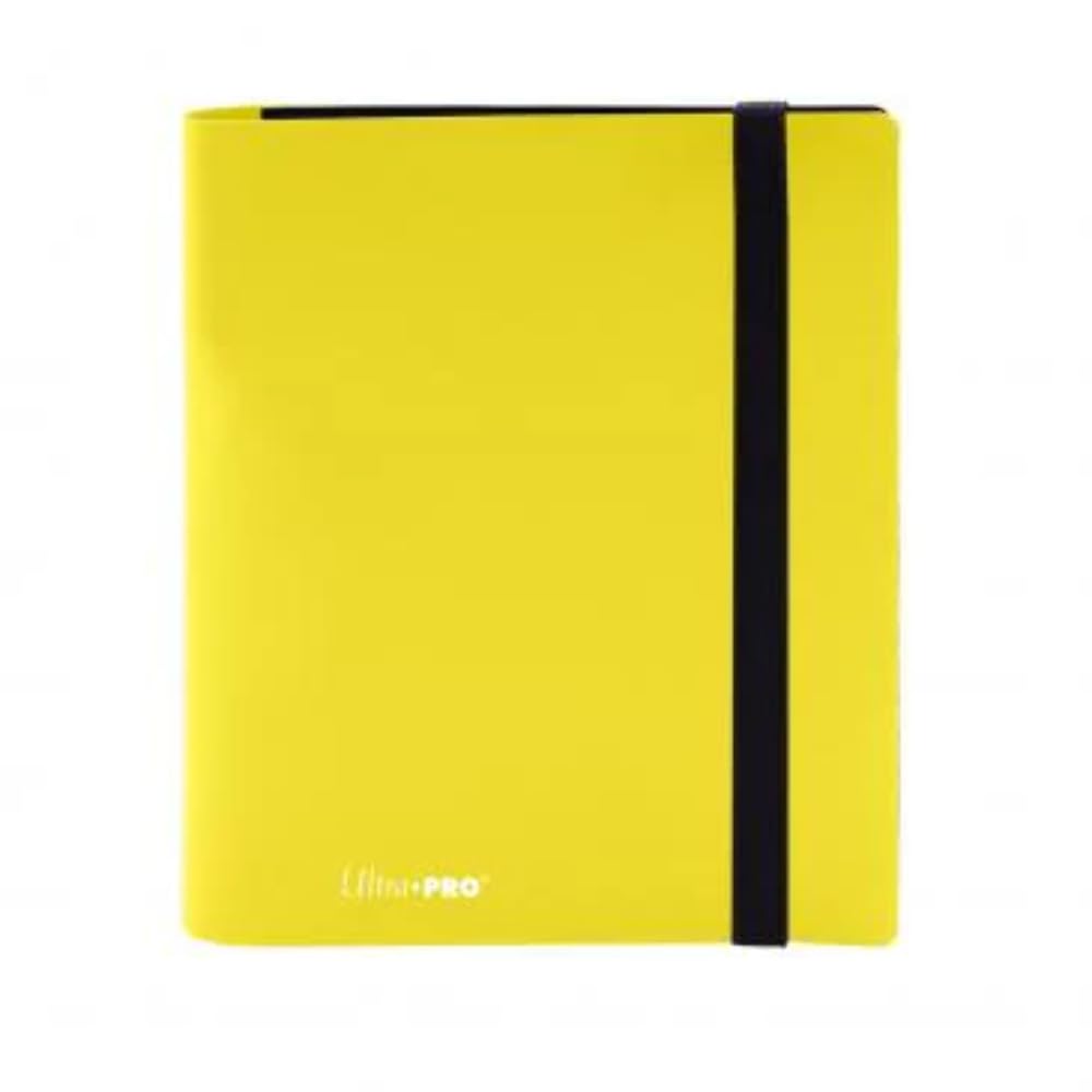 Ultra Pro Eclipse 4-Pocket Pro Binder, Lemon Yellow – Archival-Quality Card Organizer