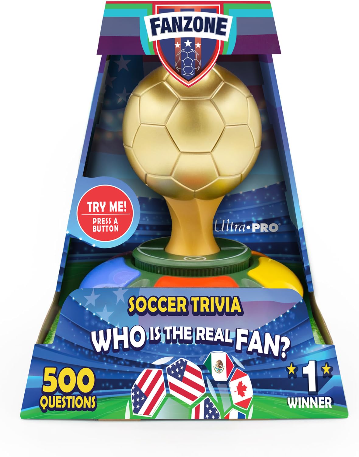 Ultra Pro Fanzone Soccer Trivia Game – Virtual Game Master, 2-5 Players, 500 Questions