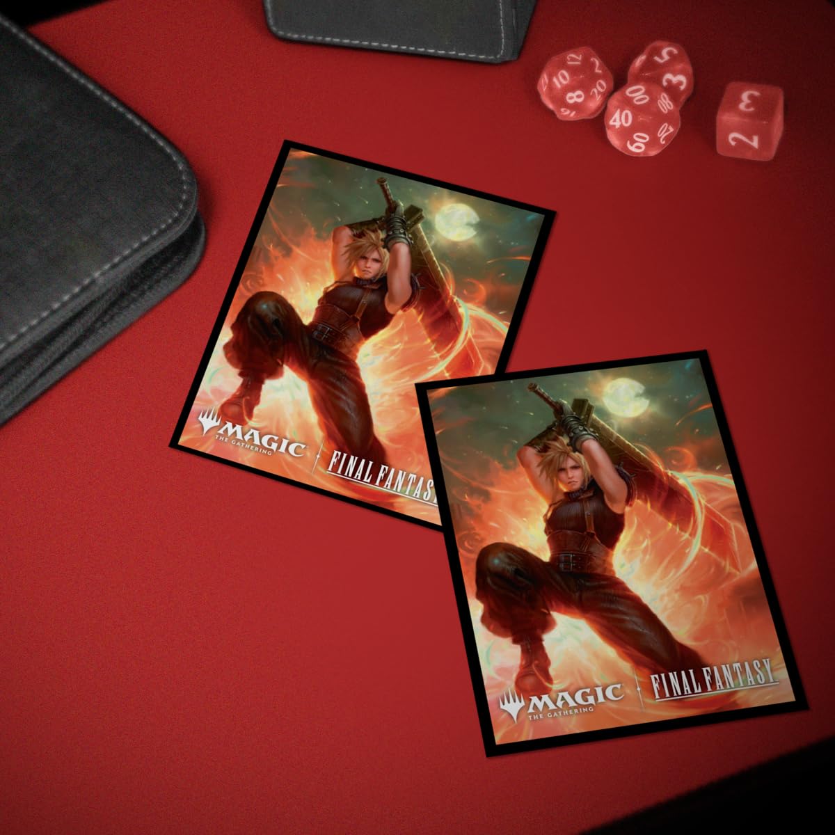 Ultra Pro Final Fantasy x Universes Beyond Cloud – Midgar Mercenary Commander 100ct Deck Protector Sleeves for Magic: The Gathering